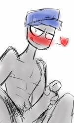 1boy 5_fingers abs belly_button big_penis black_hair blush cap clothes_removed erection five_nights_at_freddy's gay genitals grey_arms grey_body grey_face grey_legs grey_penis grey_skin hairy hairy_arms hairy_balls hairy_male half-closed_eyes hat headwear heart human legs long_penis looking_at_viewer looking_down looking_pleasured male male_focus male_only male_pubic_hair masturbating masturbation mike_schmidt naked nude nude_male open_legs partially_nude pecs penis presenting presenting_penis pubes pubic_hair seductive seductive_eyes seductive_look seductive_smile simple_background simple_coloring sitting sitting_on_ground skinny solo spread_legs spreading tagme thighs tongue tongue_out topwear uncut