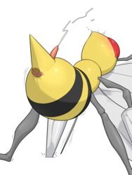 3:4 anal anal_juice anal_sex antennae_(anatomy) anus apc_(artist) arthropod arthropod_abdomen arthropod_abdomen_anus arthropod_abdomen_genitalia arthropod_abdomen_penetration beedrill blush bodily_fluids compound_eyes cum cum_while_penetrated disembodied_penis duo feral genital_fluids genitals insect_wings male male/male nintendo penetration penis pokémon_(species) pokemon red_eyes saliva simple_background stinger tapering_penis translucent translucent_penis video_games white_background wings