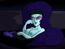 2019 black_puddle_queen breasts cartoon_network courage_the_cowardly_dog davidsanchan female looking_at_viewer nipples purple_hair