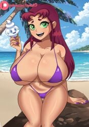 starfire from dc by raydonxd