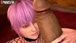 1girls 3d animated ayane_(doa) big_balls big_penis dead_or_alive female fishnet fishnets handjob huge_balls huge_cock huge_penis human_female licking licking_penis light-skinned_female light_skin male male/female mp4 music ninja_gaiden orc orc_male pink_hair pmmsfm red_eyes sound source_filmmaker sucking sucking_testicles tagme video voice_acted worship