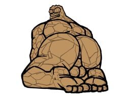ass balls bara ben_grimm big_ass big_butt big_penis butt butthole feet foot_fetish gay golem koki_1 marvel marvel_rivals muscular_male naked penis presenting_ass rock taint the_thing_(marvel) the_thing_(marvel_rivals)