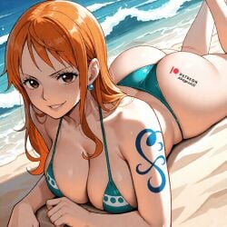 ahegaoais ai_animation ai_assisted ai_generated animated animated_image animated_png anime anime_girl anime_screencap anime_style bikini bikini_bottom bikini_top bouncing_breasts breasts breasts_bounce clothing female female_only gift_art nami_(one_piece) one_piece