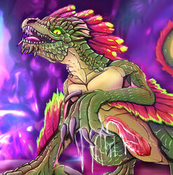 ark_survival_evolved dragon h56_(hikkoro) male rock_drake solo wingless_dragon