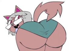 animated anthro ass ass_focus ass_shake cat close-up commander_ceebeez_(majuv) majuv panties twerking