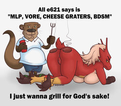 2021 annoyed anthro anus ass ass_up avian beverage big_breasts blaziken breasts bulge burger clothed clothing cooking covered_nipples curvy_figure cutlery duo female food food_fetish foofyscoop fork genitals grilling hair hi_res humanoid i_just_wanna_grill_for_god's_sake kitchen_utensils larger_female legwear lutrine male mammal meat meme mustelid nintendo nude pokemon pokemon_(species) political_compass presenting presenting_hindquarters pussy sandles simple_background size_difference smaller_male standing talons text thigh_highs tools under_boob unimpressed video_games voluptuous yellow_sclera