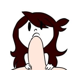 1girls animated big_penis blowjob edit huge_cock jaiden jaiden_animations jaidenanimations light-skinned_male mob_face oral oral_sex youtube youtuber