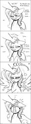 <3_eyes ... absurd_res blush blush_lines bodily_fluids breath comic dialogue disembodied_hand embarrassed english_text equid equine feathered_wings feathers female feral fluttershy_(mlp) flying_sweatdrops friendship_is_magic hair hasbro head_pat heart hi_res human mammal monochrome my_little_pony orgasm pegasus petting signature simple_background skoon sound_effects sweat sweatdrop text tongue tongue_out white_background wing_boner wings