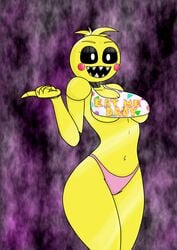 1girls animatronic blonde_hair five_nights_at_freddy's five_nights_at_freddy's_2 fnaf medium_breasts panties short_hair sole_female thick_thighs toy_chica_(fnaf) wex