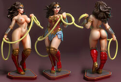 3d armwear casual dc dc_comics diana_prince exposed_torso female female_focus female_only figure figurine human legwear makeup pale_skin pinup pinup_pose pose posing solo statue superheroine torrida wonder_woman wonder_woman_(series)