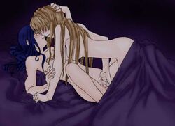 2girls artist_request fingering mai-hime multiple_girls my-hime natsuki_kuga shizuru_fujino small_breasts tagme yuri