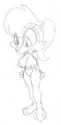 2009 2d alhedgehog anthro archie_comics big_breasts breasts female female_only furry greyscale mobian_(species) nipples nude sally_acorn sega sonic_(series) sonic_satam sonic_the_hedgehog_(archie) sonic_the_hedgehog_(comics) sonic_the_hedgehog_(series) tagme