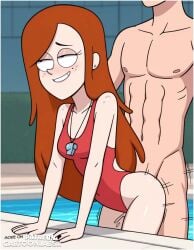 ai_generated attractive cartoony female fucked_senseless fucked_silly gravity_falls lifeguard orange_hair orgasm orgasm_face outside outside_sex penetration penile_penetration penis penis_in_pussy public public_exposure public_sex public_use pussy sex sexual_intercourse wendy_corduroy