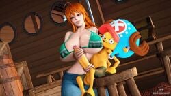 1boy 3d animated blowjob bouncing_breasts cum cum_in_mouth deal deepthroat enormous_ass enormous_boobs erection face_fucking fellatio handjob honey_select huge_boobs huge_cock krillinresort male nami_(one_piece) one_piece paizuri sound tagme thicc thick_thighs titjob tony_tony_chopper video voice_acted