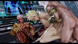 3boys 3d blonde_hair blue_eyes cloud_strife final_fantasy final_fantasy_vii flushed_face gay gay_sex handjob male_only penis tagme video white_skin yaoi