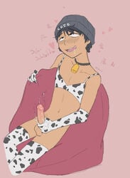 boy boy_cow ch3rub cow_boy cow_print femboy male masturbation minecraft_youtubers quackity quackityhq