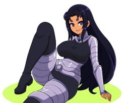 big_ass big_breasts big_butt big_thighs big_titties black_hair blackfire clothing curvaceous curvaceous_female curvaceous_figure curvy curvy_figure curvy_hips dc dc_comics female female_focus female_only long_hair looking_at_viewer momocka_art