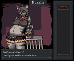 animal_nipples catgirl creampied_feral cum_drip cum_in_pussy dungeonmori feline feline_humanoid feral furry_ears furry_female furry_only furry_tail hotpants not_safe_fur_work pixel_art pregnant pregnant_anthro pregnant_belly pregnant_female