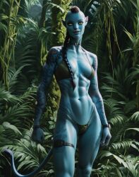 ai_generated avatar avatar:_the_way_of_water blue_skin camo_thong female istoleurmom1 na'vi recombinant yellow_eyes z-dog zdinarsk