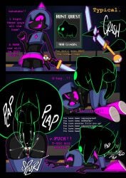 1_eye 2025 5_fingers absurd_res all_fours animate_inanimate anthro anthro_on_bottom anthro_on_feral anthro_penetrated anthro_raped armor ass ass_up balls big_balls big_penis black_balls black_body black_border black_butt black_eyes black_fur black_penis black_spikes black_vulva blush bodily_fluids border broken_sword clitoris clothed clothing color_coded_text comic crash cum cum_from_vagina cum_in_vagina cum_inside defeat_sex defeated defeated_heroine defeated_rape dialogue digital_media_(artwork) domestic_cat dominant dominant_feral dominant_male ellipsis english_text erection exclamation_point featureless_legs felid feline felis female female_anthro female_on_bottom female_on_feral female_penetrated female_raped feral feral_dominating_anthro feral_dominating_female feral_on_top feral_penetrating feral_penetrating_anthro feral_penetrating_female feral_rape feral_raping_anthro fingers forced forced_impregnation forced_vaginal from_behind_position fucked_silly fur genital_fluids genitals green_eyes green_outline group head_down head_down_ass_up head_spikes hi_res holding_melee_weapon holding_object holding_sword holding_weapon humanoid_genitalia humanoid_vulva immerrechthau_(pinkmoth) impregnation inside interspecies interspecies_domination interspecies_impregnation laugh living_melee_weapon living_sword living_weapon magpie_(pinkmoth) male male/female male_dominating_anthro male_dominating_female male_feral male_on_anthro male_on_top male_penetrating male_penetrating_anthro male_penetrating_female male_rape male_raping male_raping_anthro male_raping_female mammal melee_weapon motion_lines narrowed_eyes navel no_underwear npc5554 on_bottom on_top one_eye_half-closed onomatopoeia open_mouth open_smile outline pathetic_critter pawpads penetration penis perching_position pink_clitoris pink_vulva plap pupils purple_blush purple_mouth purple_outline purple_pawpads purple_sclera purple_text purple_tongue rape rear_view saliva saliva_on_tongue saliva_string sex sharp_teeth slit_pupils smile smug smug_face sound_effects spikes spikes_(anatomy) splurt standing stuttering submissive submissive_anthro submissive_female sweat sword tapering_penis teeth text tongue tongue_out trio vaginal_fluid_splatter vaginal_fluids vaginal_fluids_on_penis vaginal_penetration vulva weapon white_sclera white_text yellow_text zoophilia