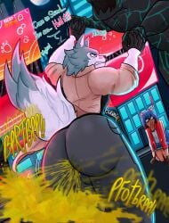 1boy _ass accidental angry anthro ass ass_focus big big_butt blushed boy_brap brap clothed clothed_male embarrassed_fart fart fart_cloud fart_everywhere fart_fetish farting farts fat fat_ass fat_butt fur furry gay humilliation humilliation_male male male_focus michiru_kagemori muscles muscular muscular_male shaking shaking_ass shaking_butt shart shirou_ogami sniffing sniffing_farts surprised surprised_expression sweat sweatdrop wolf