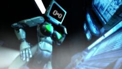 computer computer_monitor green_nipples humanoid monitor nipples robot robot_girl robot_humanoid sweat sweating tv tv_head