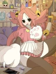 doremifaso64 mad_mew_mew mew_mew_(undertale) mew_mew_kissy_cutie nintendo nintendo_switch on_bed sans snowman tagme undertale