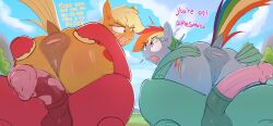 5_fingers absurd_res animal_genitalia animal_penis animal_pussy animal_vulva anus applejack_(mlp) ass balls big_macintosh_(mlp) big_penis blonde_hair bodily_fluids brother brother_and_sister cross-popping_vein cutie_mark dialogue dock_(anatomy) earth_pony english_text equid equine equine_anus equine_genitalia equine_penis equine_pussy equine_vulva faceless_character faceless_male female feral fingers freckles friendship_is_magic genital_fluids genitals green_eyes group hair half-erect hand_on_butt hasbro hi_res hooves horse imminent_anal imminent_sex incest long_hair lying male male/female mammal multicolored_hair multicolored_tail my_little_pony mythological_creature mythological_equine mythology on_back open_mouth pegasus penis pony precum puffy_anus purple_eyes pussy rainbow_dash_(mlp) rainbow_hair rainbow_tail sibling sister spread_anus spreading sweat tail talking_feral teal_body teeth text thick_thighs tongue vaginal_fluids vulva welost wings yellow_tail zephyr_breeze_(mlp)