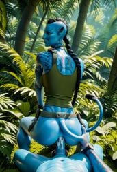 1boy 1girls ai_generated anal_sex avatar avatar:_the_way_of_water blue_skin female istoleurmom1 male na'vi recombinant tail yellow_eyes z-dog zdinarsk