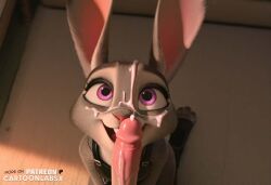 ai_generated animal_humanoid blowjob blowjob_face blowjob_gesture blowjob_only bunny bunny_ears bunny_girl bunny_tail cum_in_mouth cum_on_face deep_blowjob deep_throat deepthroat judy_hopps penis penis_grab submissive submissive_female sucking sucking_off sucking_penis sucking_tip zootopia