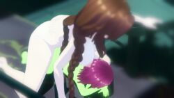 3d_animation alter(oc) big_breasts brunette_hair freckles from_behind futa_on_female goblin_female green_skin kleinvoimond long_ears long_hair moaning nipples on_the_floor one_eye_closed pubic_hair short-stack short_hair shorter_than_30_seconds tagme vaginal_sex video