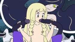 2021 2d 2d_animation 2girls anal_sex animated animated_gif blonde_hair blonde_hair_female braided_pigtails breasts completely_nude completely_nude_female corruption female gravelurkertsk incest legs_apart lillie_(pokemon) long_hair long_hair_female looking_at_tentacle loop looping_animation lusamine_(pokemon) mother_and_daughter mother_beast_lusamine nihilego nipples nude nude_female pokemon pokemon_sm pussy tentacle tentacle_fellatio tentacle_handjob tentacle_in_ass tentacle_in_pussy tentacle_penetration tentacle_sex tip_in_mouth twintails vagina vaginal_penetration