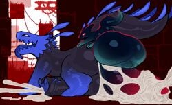 blue lizard (rain world) from rain world by supermattym8