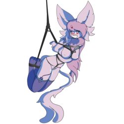 anthro bondage eeveelution espeon female ofdark pokemon rope solo vibrator