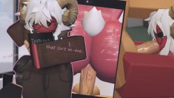 anthro big_penis gay gay_male red_body red_fur remyrr34 roblox roblox_avatar roblox_background roblox_game roblox_studio robloxian sucking sucking_penis