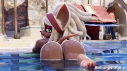 accessory anthro anus anus_peek ass bat bellumnsfw dreadlocks feet female foot_fetish headband hi_res makeup mammal nude rouge_the_bat rouge_the_bat_(kailewds) sega solo sonic_the_hedgehog_(series) tail tongue tongue_out wet wet_body