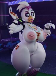 glamrock chica (fnaf) from five nights at freddy's by vensaku