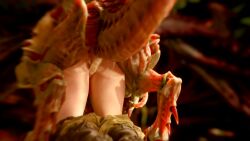 3d_animation, alien_humanoid, doggy_position, doggy_style, doggystyle, guant, kleinvoimond, moaning, monster, pants_around_knees tagme tyranid, vaginal_sex, video voice_acted,