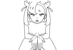 1girls 2021 2d 2d_animation animated animated_gif breasts breathing completely_nude completely_nude_female earring female gif gravelurkertsk implied_pov kneeling loop looping_animation marnie_(pokemon) monochrome nintendo nipples nude nude_female open_mouth pokemon pokemon_ss tagme waiting_for_cum