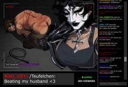 1boy 1girl1boy ass blood boyfriend_to_death calvamori cuts dominant dominant_female domination dominatrix dommy_mommy duct_tape female femdom male malesub masochism masochist rough sadism sadistic sadistic_girl strade stream_chat streamer streaming submission submissive_male whip whip_marks whipped you_kill_me_every_time