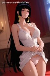 ai_generated anime beautiful beauty blush blush boa_hancock breasts cleavage cute embarrassed embarrassed_female embarrassed_nude_female embarrassed_nude_male eyes female flat_belly girl girly high_quality high_resolution highres human innocent legs long_hair looking looking_at_viewer love maellepetite maid maid_apron maid_headdress maid_outfit maid_uniform medium_breasts naked nsfw nude nude_female nudity oil oiled oiled_body oiled_skin one_piece petite petite_body petite_female pose shiny_skin shy skinny skirt_lift skirt_pull skirt_up slim slim_waist small_breasts teenage_girl uncensored young