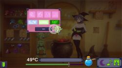 1boy ahoge all_fours animated black_gloves black_thighhighs blush bondage boots breasts cg closed_eyes doggy_style elbow_gloves female flower gloves goblin green_skin hanging_breasts high_heel_boots high_heels indoors jar large_breasts long_hair magic magic_circle multiple_boys nipples nude official_art open_mouth pointy_ears potion purple_hair rape sex sex_from_behind sound straddling straight tagme thigh_boots thighhighs vaginal_penetration video witch_(witch_seed_gsa) witch_seed_(goblin_slave_alchemy)