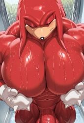 1boy ai_generated bara bara_tiddies bara_tits barazoku big_penis civitai closed_eyes echidna gloves gloves_only knuckles_the_echidna male male_only muscular muscular_male naked naked_male pecs pecs_bigger_than_head pecs_grab pecs_pressed_together pecs_touching penis red_body red_skin sega shower showering solo solo_focus solo_male sonic_(series) sonic_the_hedgehog_(series) veins veins_on_dick veiny veiny_penis wet wet_body wet_skin