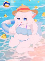 3:4 canid canine female fox fur mammal nipples smile solo wind_chime wind_chimes wind_chimes_(artist)