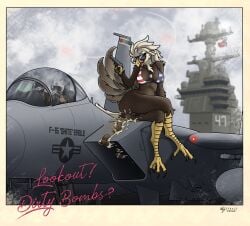 4th_of_july absurd_res accipitrid accipitriform aircraft aircraft_carrier anus avian beak bedroom_eyes bikini bird bird_feces clothing dog_tags eagle eyewear f-15_eagle feces feet felid feline female genitals gun hi_res holidays licking licking_lips mammal narrowed_eyes outside peeing photo ranged_weapon scales scat scatplay seductive ship solo sunglasses swimwear talons toes tongue tongue_out two-piece_swimsuit tybalt_draws united_states_of_america vehicle vulva warship watercraft weapon wings