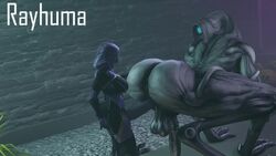 2futas 3d alien anal anal_penetration anal_sex animated ass backsack balls big_balls big_breasts big_penis breasts brick_wall crotchless dark-skinned_futanari dickgirl erect erect_penis erection futa_on_futa futa_only futa_sans_pussy futanari geth hand_on_ass hood hooded huge_ass hyper hyper_balls hyper_penis intersex large_breasts larger_futanari legs mass_effect mass_effect_2 no_sound on_all_fours penis penis_in_ass penis_out plants quarian rayhuma robot sex sfm size_difference smaller_futanari source_filmmaker taint tali'zorah_nar_rayya testicles thick thick_ass thick_penis thick_thighs thighs video watermark wide_hips