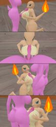 3d_(artwork) absurd_res anthro ass big_breasts big_butt breasts charmander digital_media_(artwork) dragon duo female genitals gynomorph gynomorph/female hi_res intersex intersex/female nintendo original paizuri penis pokémon_(species) pokemon sex skullette_(skulltronprime969) skulltronprime969 source_filmmaker thick_thighs titjob video_games