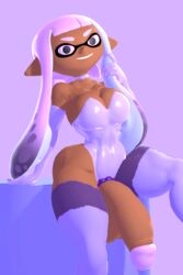 3d 3d_(artwork) adynamical blender blender_(software) cephalopod_humanoid choker dark-skinned_futanari dark_skin dickgirl futanari gloves hyper hyper_penis inkling inkling_girl leather leather_clothing lingerie looking_at_viewer muscular_female nintendo plain_background rabenda_(oc) rabenda_(solgain) shoulders sitting solo solo_futa splatoon stockings thick thick_penis thick_thighs