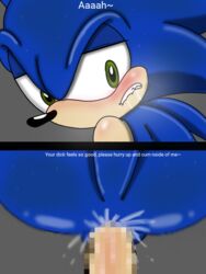 anal anon anonymous blue_body blue_fur blue_hair bodily_fluids censored comic cum digital_media_(artwork) duo eulipotyphlan fur gaping genital_fluids genitals hair hedgehog humanoid male male/male mammal penis sonic_(series) sonic_the_hedgehog sonic_the_hedgehog_(comics) sonic_the_hedgehog_(series) spanky15 unknown_artist