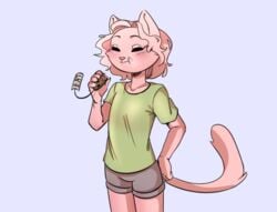 cat_ears colored cookie eating eating_food katfishcom no_humans tagme